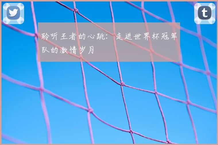 聆听王者的心跳:走进世界杯冠军队的激情岁月